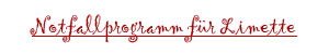 Notfallprogramm für Limetee